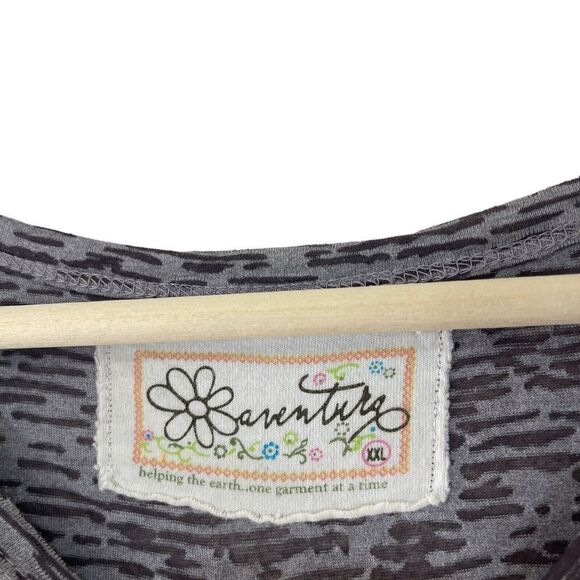 Aventura XXL 2XL Top Burnout Fabric Long Sleeve Pullover Flower Womens - Picture 4 of 15